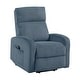 preview thumbnail 72 of 180, Fremont & Park Covelo Corduroy Recliner Collection - Push Back Recliner and Power Lift Chair for Apartments and Living Rooms Midnight Blue (Power Lift)