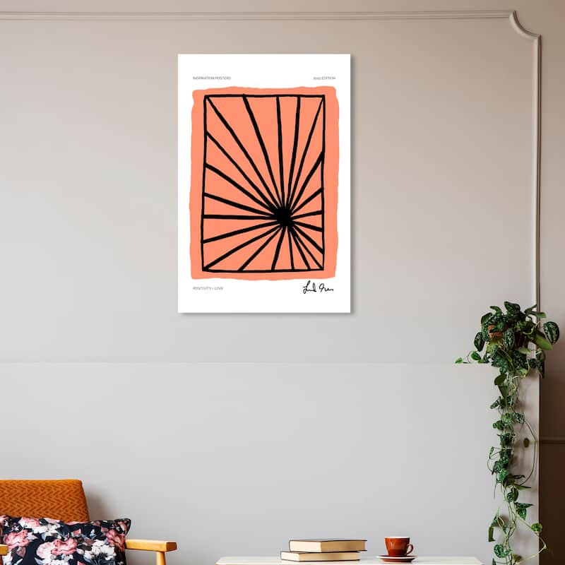 Wynwood Studio Canvas Abstract Positive Point Orange and Pastel Orange Modern & Contemporary Wall Art Canvas Print - 20 x 30