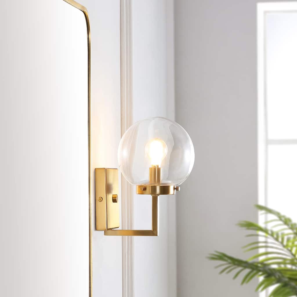 SAFAVIEH Lighting Nazlije Wall Sconce (Set of 2) - 6" W x 7" D x 9" H - 6Wx7Dx9H
