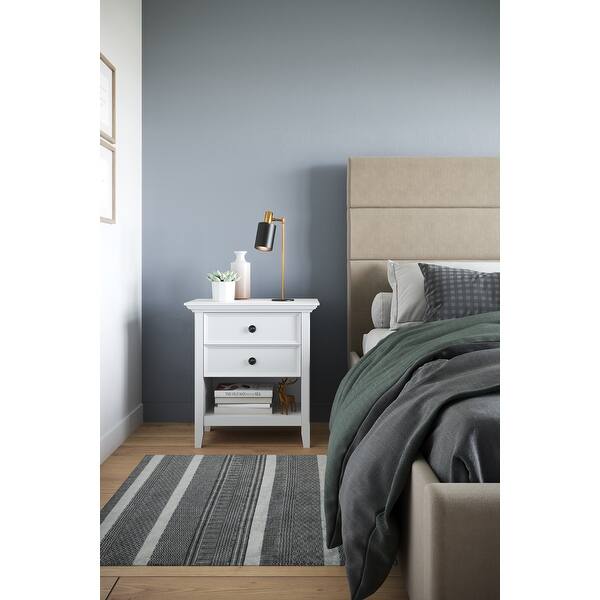 Shop Wyndenhall Halifax Solid Wood 24 Inch Wide Traditional Bedside Nightstand Table Overstock 21496607