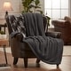 preview thumbnail 11 of 39, Chanasya Cable Knit Throw Blanket With Reversible Sherpa