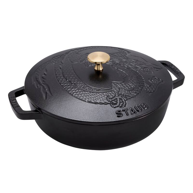 Staub Cast Iron 2.5-qt Braiser with Dragon Lid