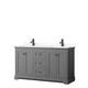 Option Dark Gray, Black Trim, White Quartz Top