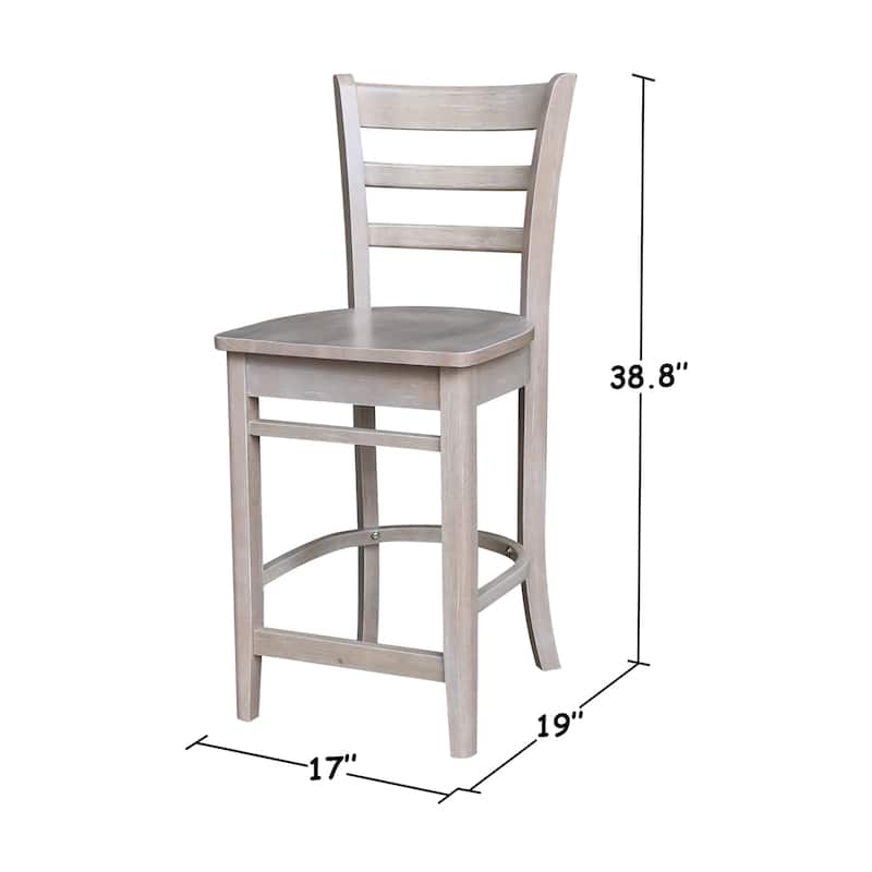 International Concepts Solid Wood Emily Dining Stool