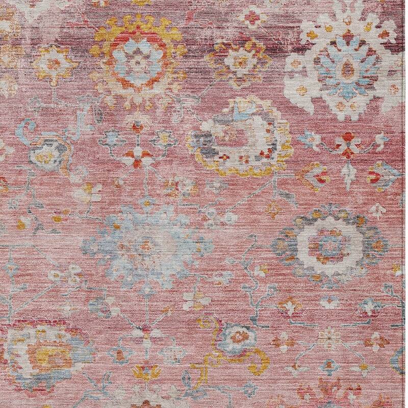 HomeRoots Floral Traditional Rectangle Outdoor Rug