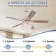 preview thumbnail 15 of 59, 52 or 62 or 72 Inches Crystal Ceiling Fan Fandelier with Lights,For Bedroom Kitchen Patio Remote Control