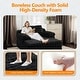 preview thumbnail 15 of 49, Upholstered Velvet Boneless Couch Sleeper Sofa Bed