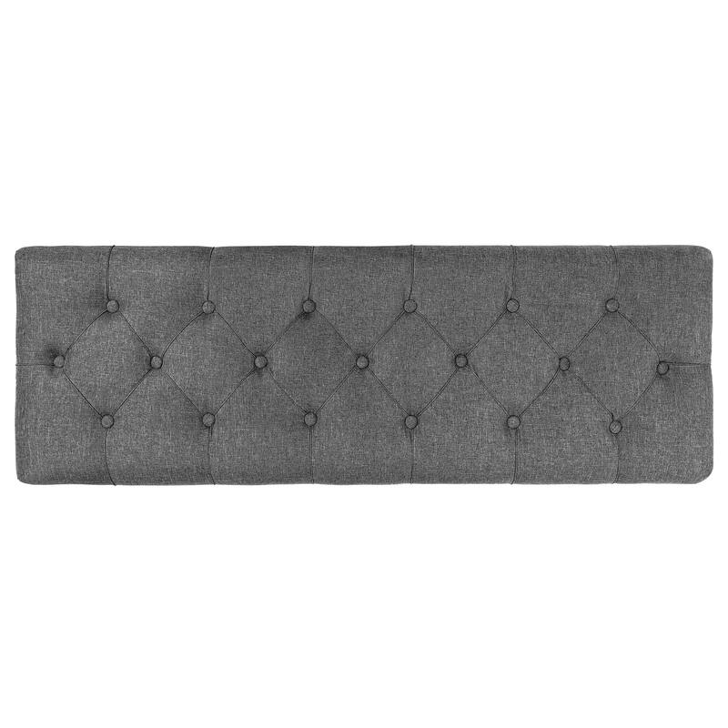 Tufted Upholstered Storage Bench Ottoman with Hidden Storage for Bedroom, or Living Room