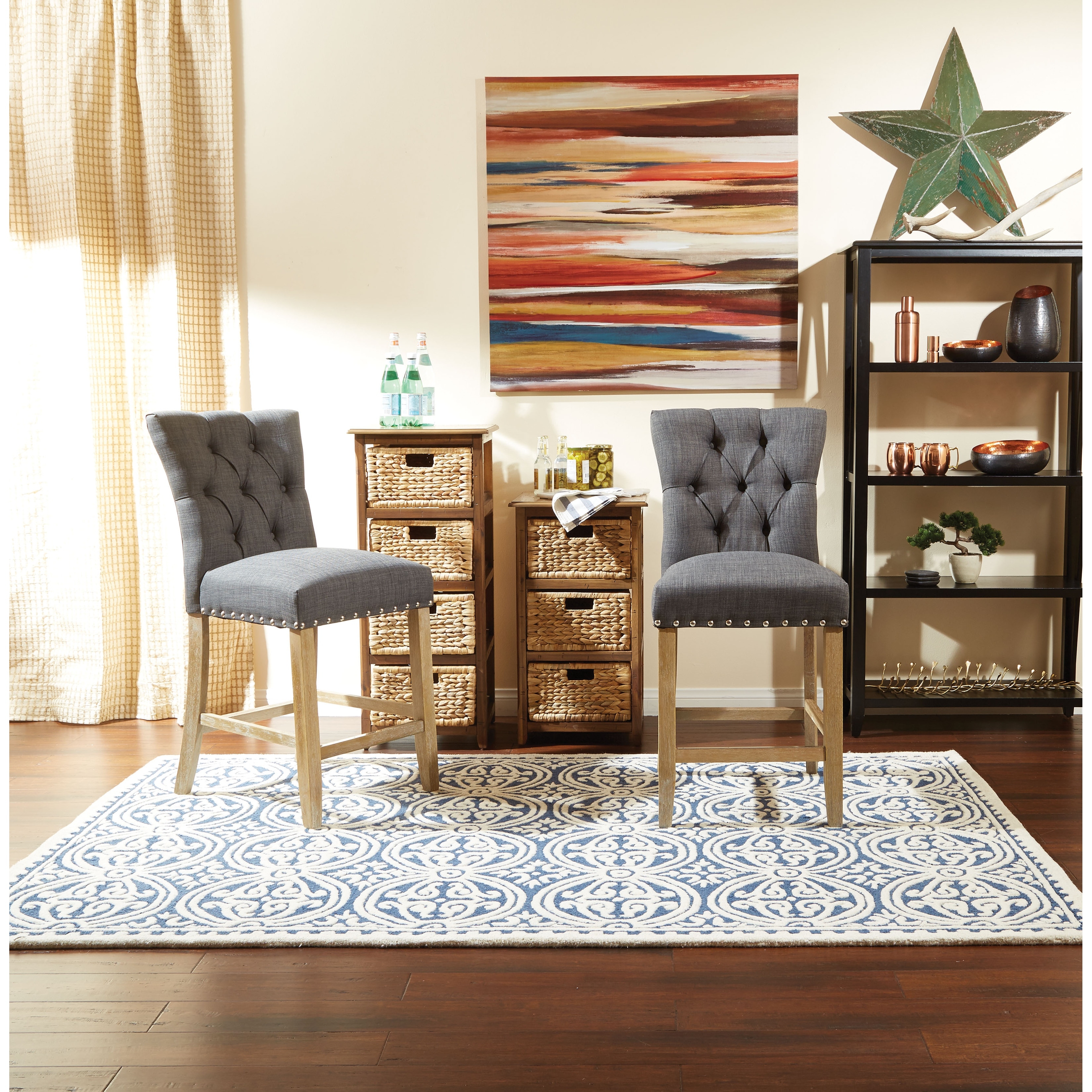 OS Home and Office Furniture Model Weldon Chair in Klein Azure