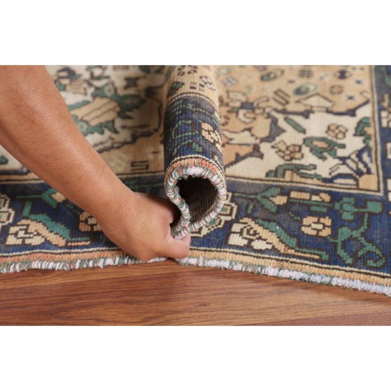 Bakhtiari Persian Vintage Area Rug Hand-Knotted Wool Carpet - 4'3" x 6'8"