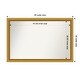 preview thumbnail 154 of 191, Wall Mirror Choose Your Custom Size - Extra Large, Townhouse Gold Wood