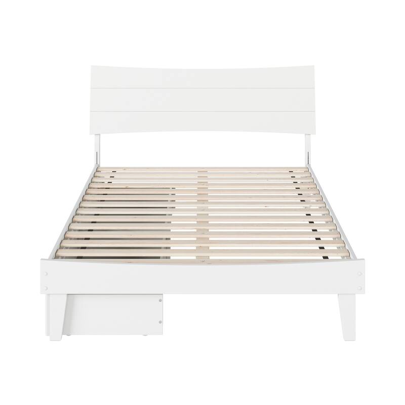Phoenix Wood Platform Bed with Storage Drawers
