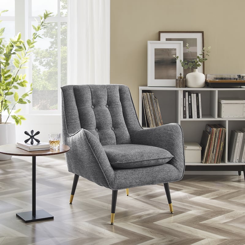 Art Leon Comfortable Fabric Upholstered Accent Chair