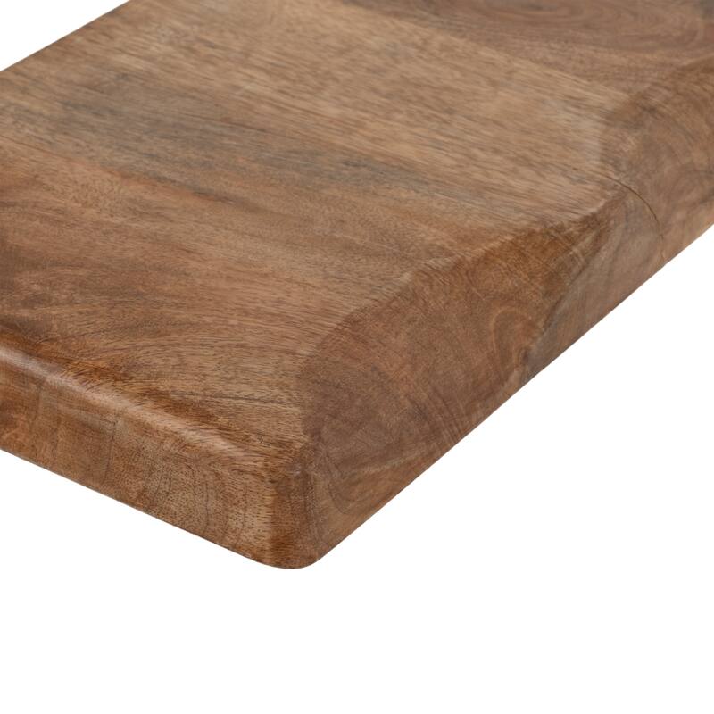 Wood Floating Wall Shelves Set of 3 - Brown, 10/12/14" - 14.0"