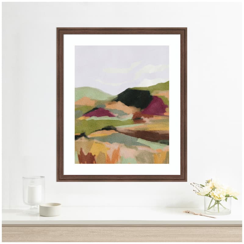 Kate and Laurel Framed Art Dreamy Landscape by Nikita Jariwala