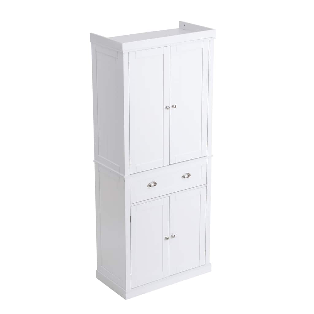 Kitchen Pantry Cabinet Storage Cabinet with Adjustable Shelves, Buffet Cabinet Side Cabinet with Drawer