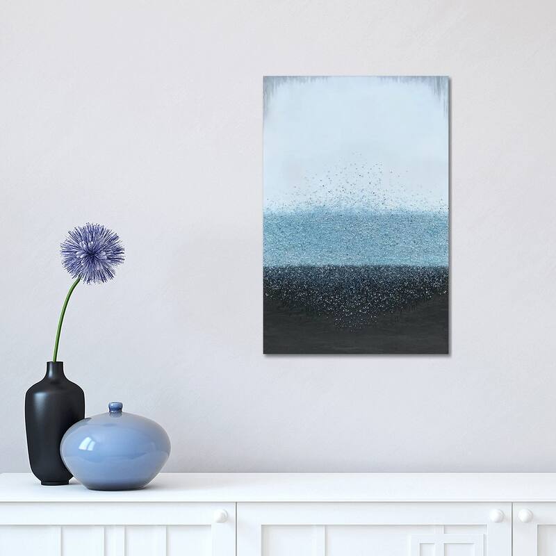 iCanvas "Blue Crystal Rain" by Spellbound Fine Art Canvas Print - 18x12x1.5