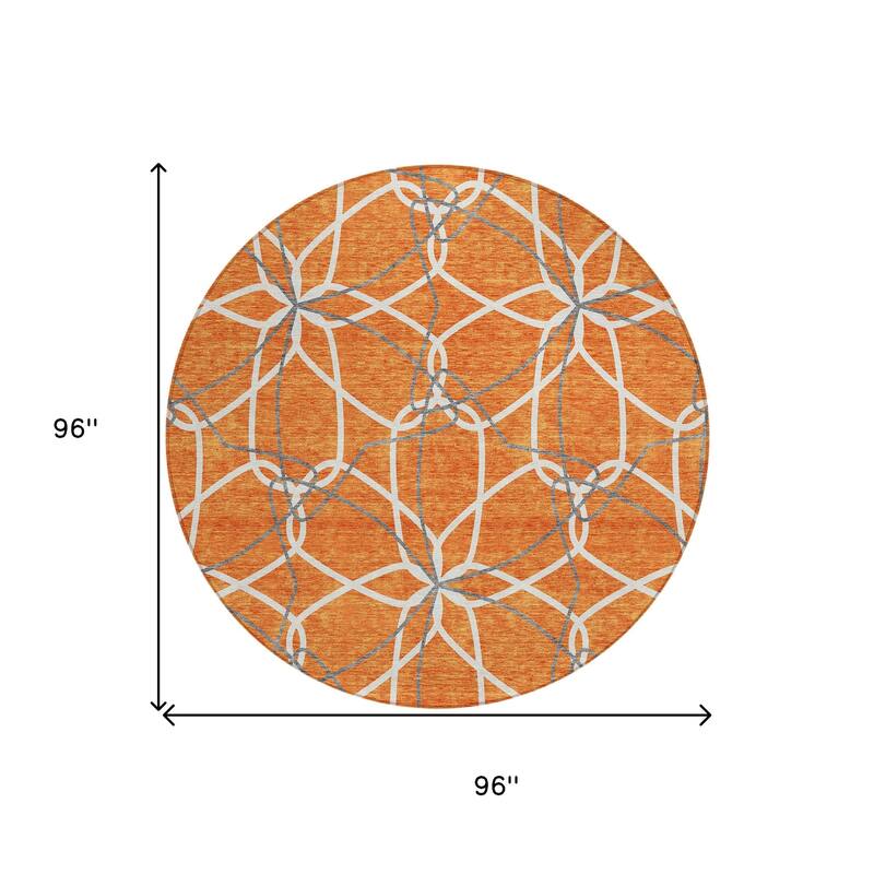 HomeRoots Geometric Modern Rectangle Outdoor Rug