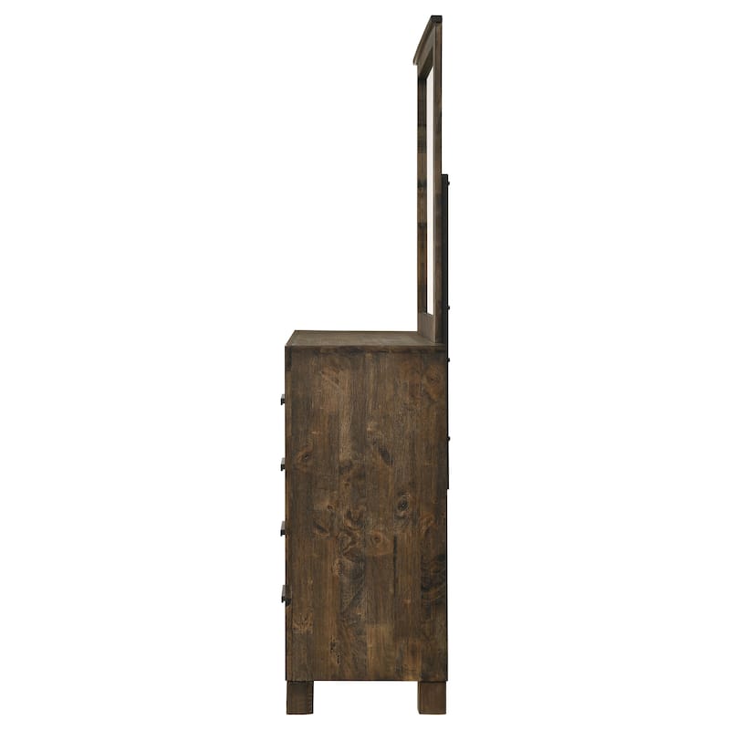 Woodmont 8-drawer Dresser Rustic Golden Brown