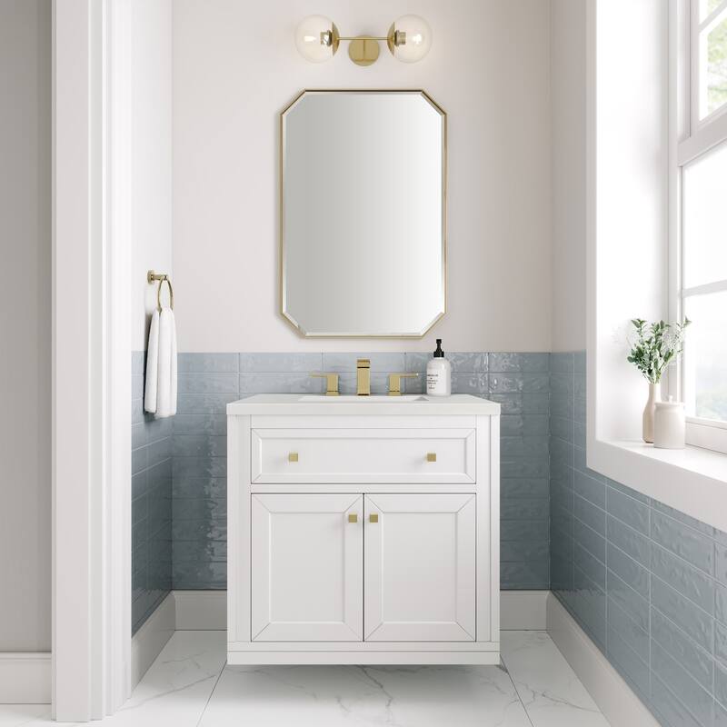 James Martin Vanities 503-V30-3WZ Chicago 30" Free Standing Single