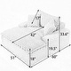 preview thumbnail 6 of 10, Oversized Single Sofa Chair Extra Wide Reclining Accent Chair Chaise Lounges