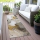 preview thumbnail 112 of 118, Machine Washable Indoor/Outdoor Abstract Dream Chantille Rug Mocha - 2'3" x 7'6"