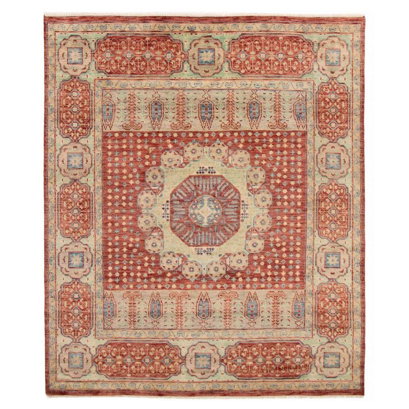 ECARPETGALLERY Hand-knotted Jules Serapi Dark Red Wool Rug - 8'1 x 9'10 - Dark Red - 8'1 x 9'10