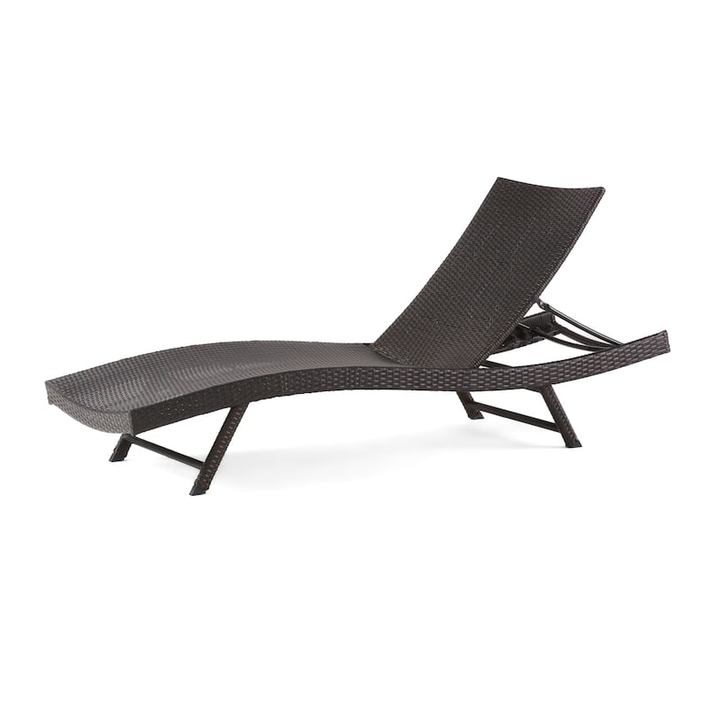 Kauai Outdoor Wicker Chaise Lounge (Set of 2) by Christopher Knight Home - N/A