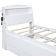 preview thumbnail 19 of 17, Twin Platform Bed with LED Headboard, Trundle, and Storage Drawers