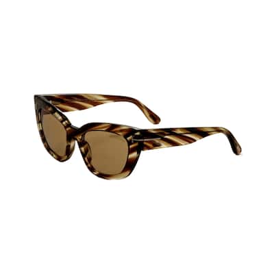 Tom Ford Women's 53mm Striped Brown Sunglasses FT1190-53E-53