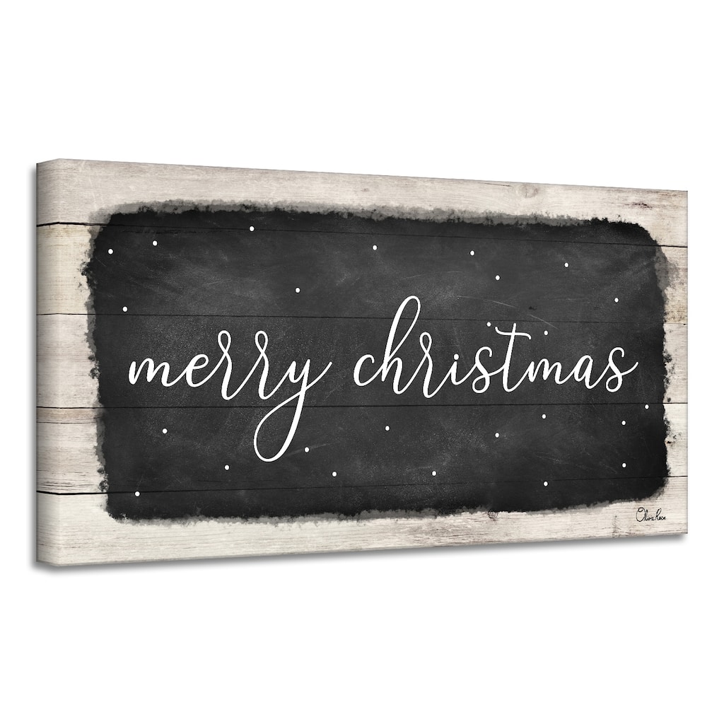 Ready2HangArt 'Merry Christmas I' Holiday Canvas Wall Art by Olivia Rose