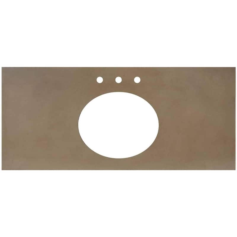 Native Trails VT48-O1714-NS-3 NativeStone 48" Stone Composite Vanity - Earth