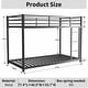 preview thumbnail 18 of 23, Heavy Duty Metal Twin over Twin Bunk Bed with Noise Reduction and Safety Guardrail, Convertible to 2 Beds, 12" Under-Bed Storage