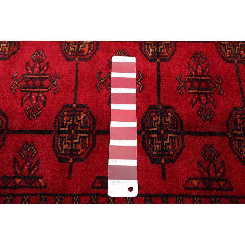 ECARPETGALLERY Hand-knotted Teimani Red Wool Rug - 3'11 x 6'1