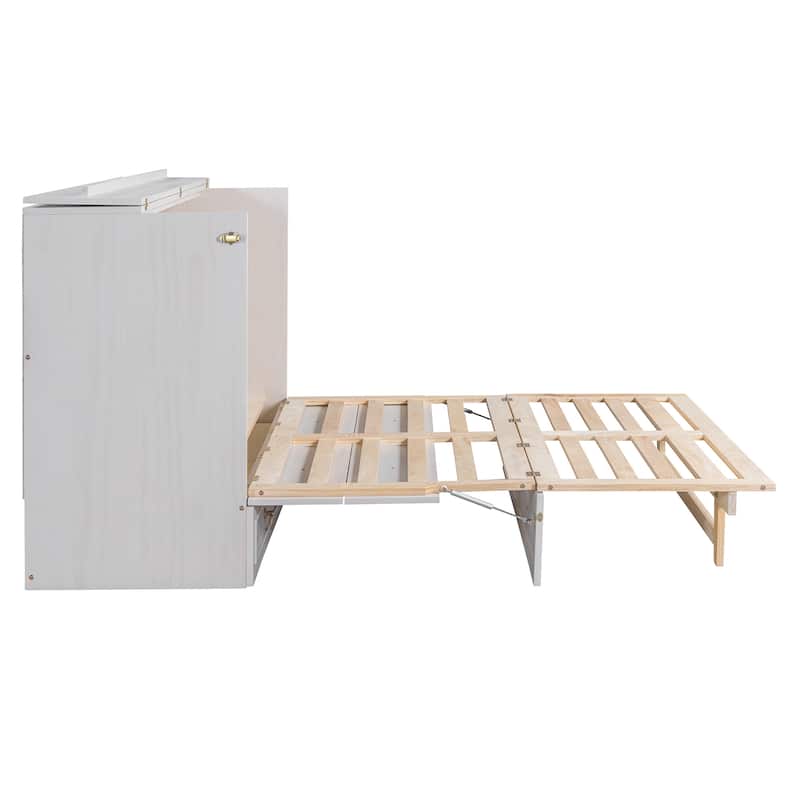 Murphy Bed with Versatile Storage & Large Drawers