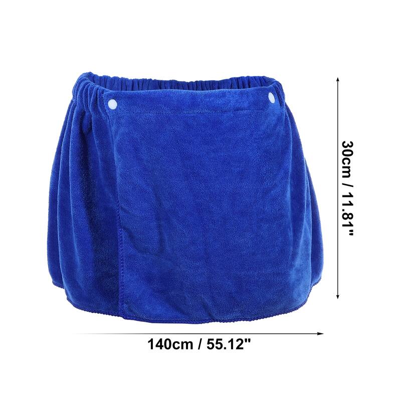 2 Pcs Men's Bath Wrap Towel, Body Wrap for Shower Spa, Adjustable Robes