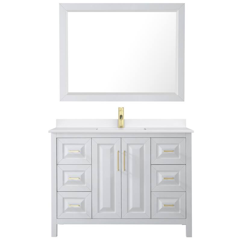 Wyndham Collection WCV252548S-QTZ-UNSM46 Daria 48" Free Standing