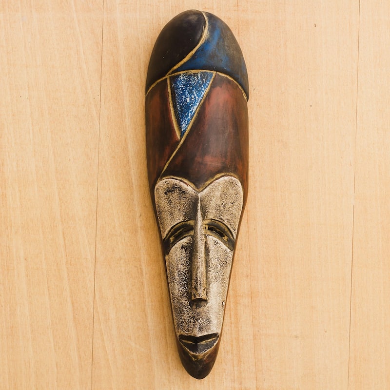 Novica Handmade Surprise Bunini African Wood Mask
