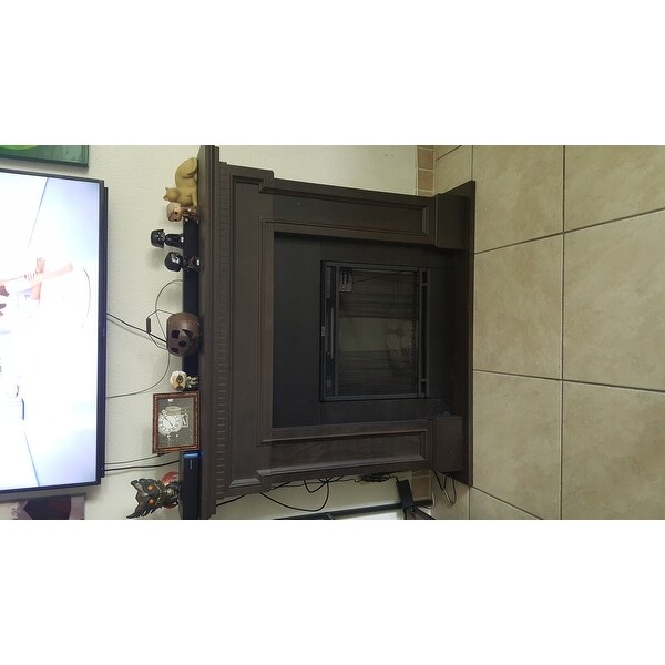 Top Product Reviews For Thayer Electric Fireplace Grey By Real Flame 54 38l X 13w X 44 88h 54 38l X 13w X 44 88h 12799296 Overstock