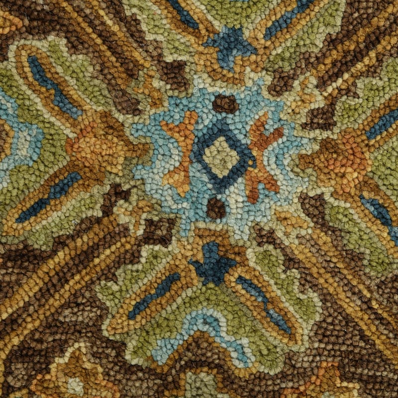 Empress Brown Traditional Hand-Hooked Area Rug 2' x 3'