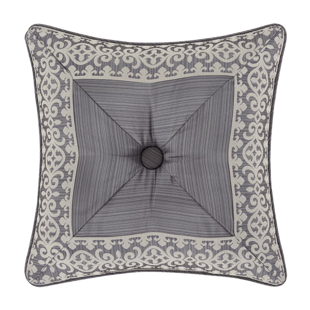 Five Queens Court Houston Embellished Decorative Throw Pillow