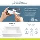 preview thumbnail 9 of 8, Grace Crisp White Fireclay 34″ Quick-Fit Farmhouse Apron Front Undermount Single Bowl Kitchen Sink with Bruton Black Faucet Kit