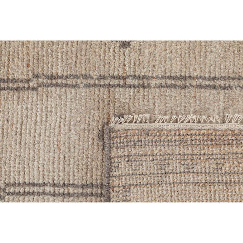 Terra by Obeetee Mesa Morrocan Stripe Beige Rug