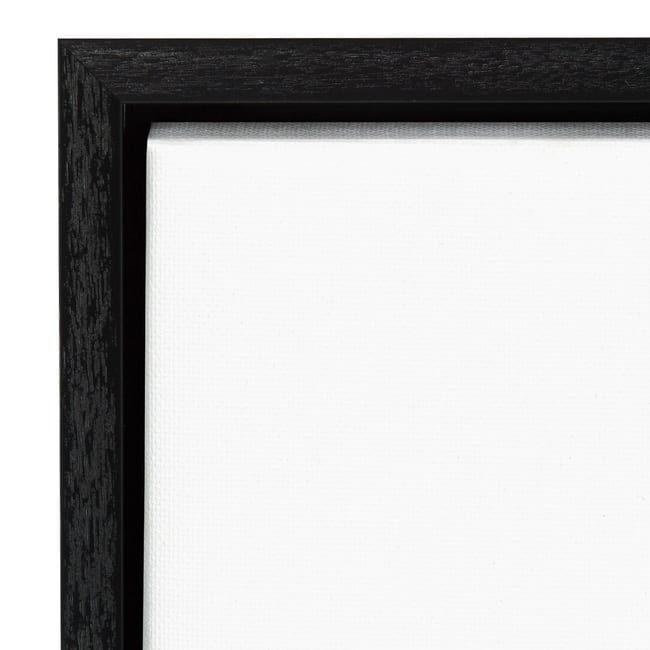 Canvas Art Framed 'Willow Still Life Gray Pots' by Julia Purinton - Black