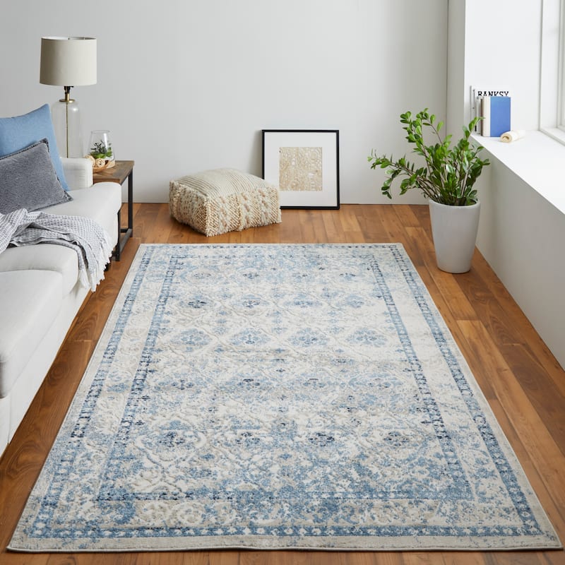 Wyllah Traditional Diamond Area Rug