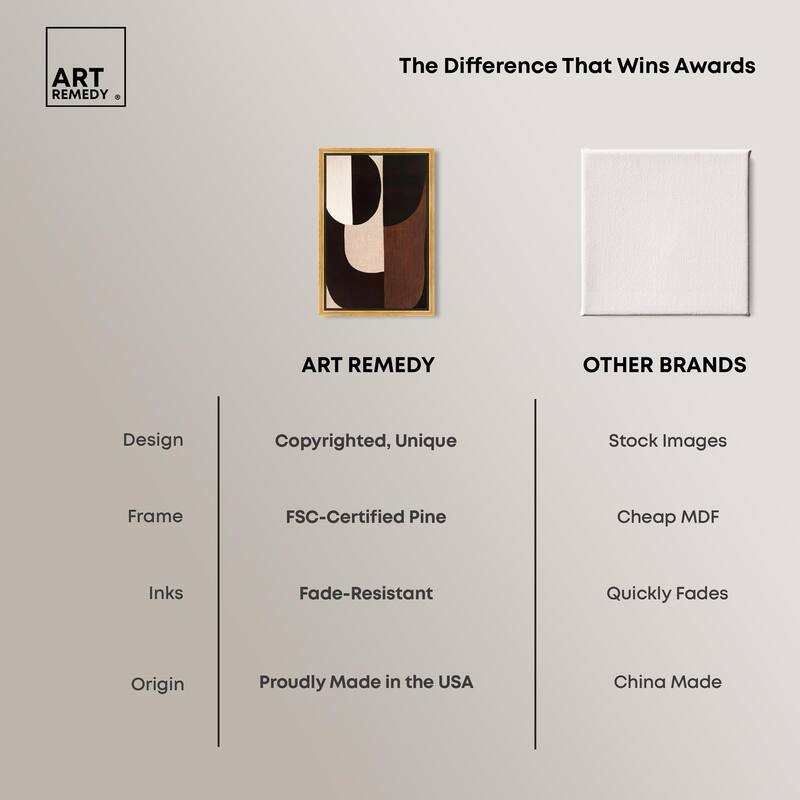 Quartet in Brown I Canvas by Art Remedy