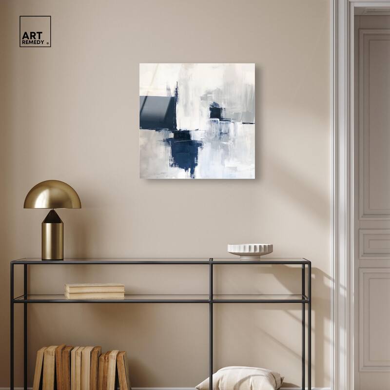 Porcelain Blue on White I Acrylic by Art Remedy, Ready to Hang