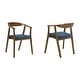 preview thumbnail 69 of 90, Set of 2/4/6 - Santana Mid-Century Modern Upholstered Wood Dining Chairs