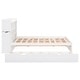 preview thumbnail 13 of 32, Full Size Storage Platform Bed with Twin Size Trundle, Pull-Out Shelves, 2 Drawers, and USB Headboard, White
