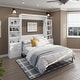 preview thumbnail 19 of 26, Brentwood Queen Murphy 2-pier Desk Bed